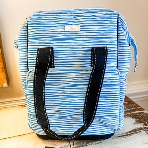 Scout Blue and White Striped Backpack